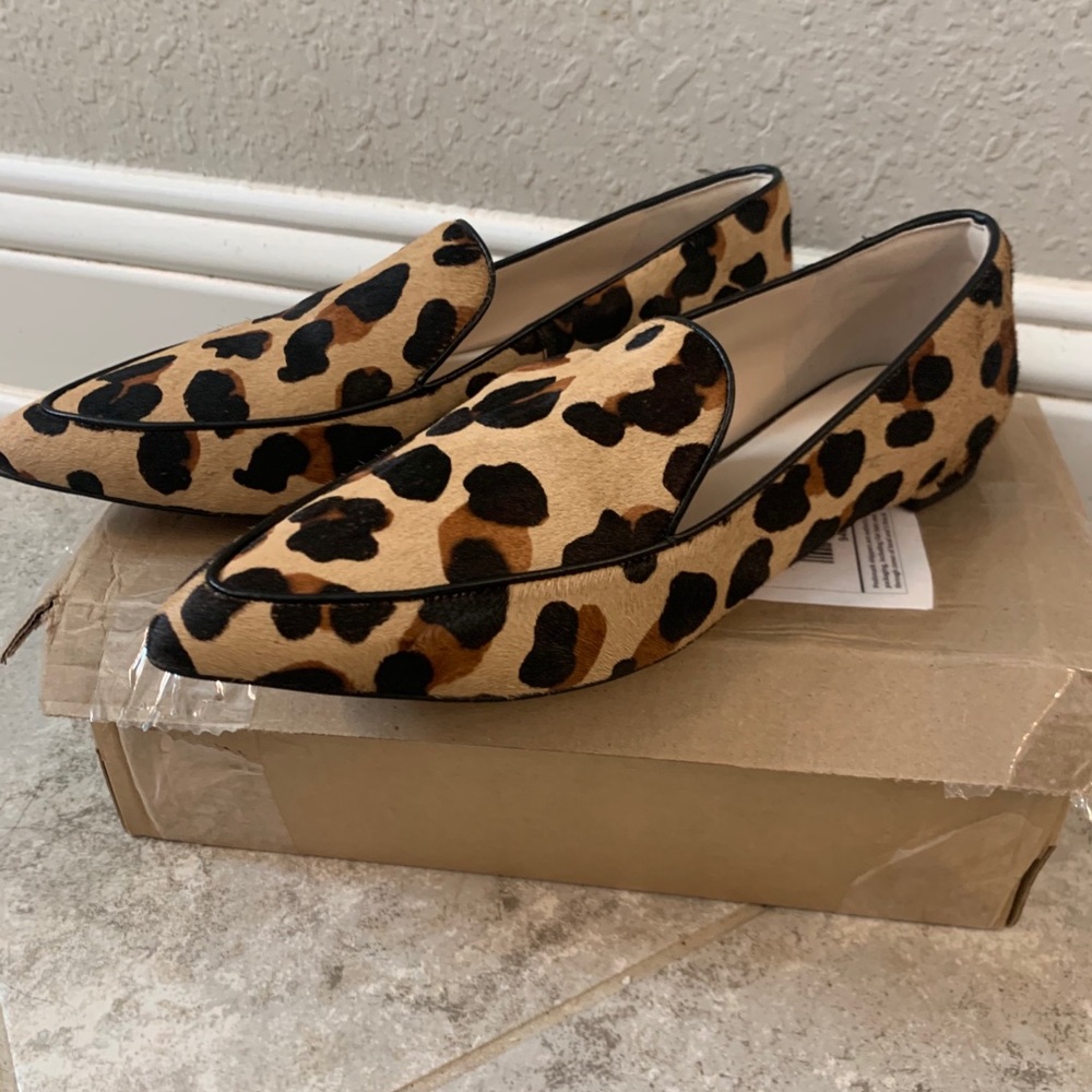 Brand new Cole Haan Leopard loafers